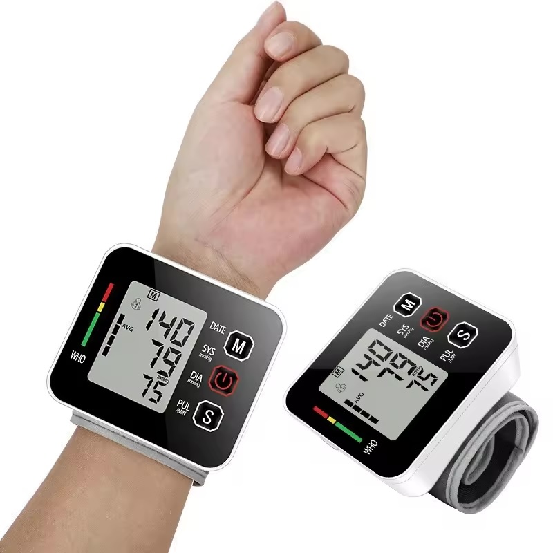 a bp meter digital wrist blood pressure monitor led display tensiometre digit blood pressure monitor digital sphygmomanometer