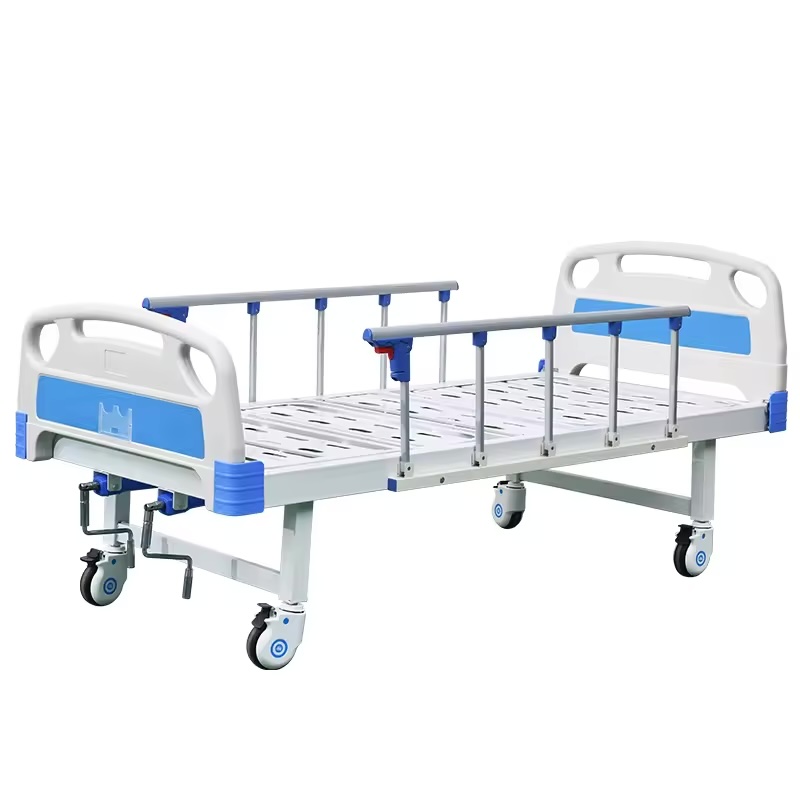 Hospital Furniture Manufacturer Supplies Good Price 2 cranks Multi Functions Clinic Patient Care Use Manual Medical Hospital Bed